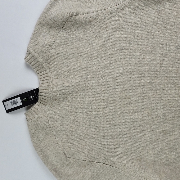 NWT Banana Republic Factory Cozy  Crew Neck Pullover Sweater Oatmeal Cream - Picture 7 of 14
